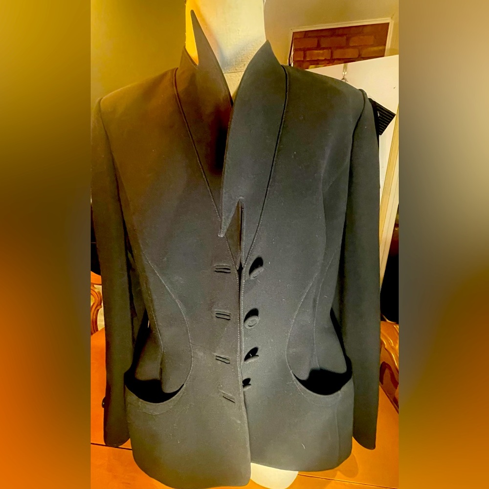 Vintage Thierry Mugler Womens peplum Jacket